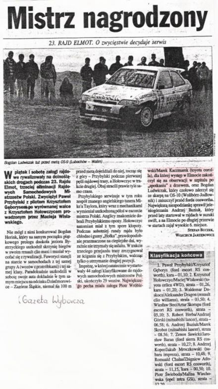 Rajd Elmot - 1995r.